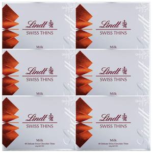 농심 린트 스위스 씬즈 밀크 초콜릿 125g 6개