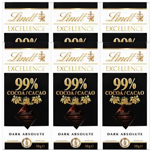 농심 린트 엑설런스 다크 99% 초콜릿 50g 6개