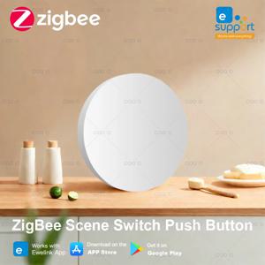 Ewelink Zigbee 스마트 푸시 버튼 무선 장면 스위치 App 원격 제어 자동화 시나리오 스위치 Zigbee2MQTT와 함께 작동