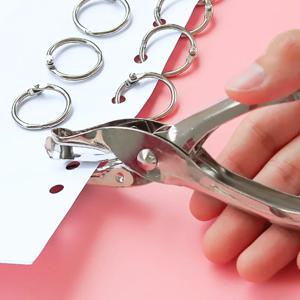 단일 구멍 펀처 용량 6mm 직경 구멍 펀처 핸드 종이 커터 종이 스크랩북 도구 홈 오피스 학교 용품