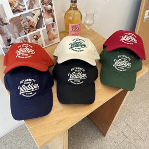 여성용 신상 쿨 힙합 레터링 야구 모자 커플룩 아메리칸 레트로 스트릿 캐주얼 만능 야구 모자 트렌드