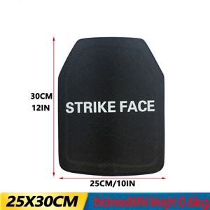 NIJ IIIA 방탄판 10x12 인치 경량 전술 UHMWPE 방탄 보호 바디 아머 조끼 삽입판