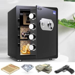 비밀 숨겨진 기계 비밀번호 안전 내화 방수 안전 돼지 저금통 보석 현금 총 두꺼운 강철 주조 안전