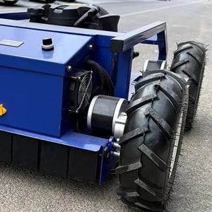 맞춤형 4륜 구동 무선 원격 제어 잔디 깎는 기계 고효율 무선 잔디 깎는 로봇 4행정 전지형 제조업체 CE 인증