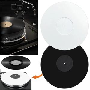 우수한 12인치 레코드 매트 비닐 턴테이블 플래터 매트 비닐 레코드 플레이어용 충격 흡수 정전기 방지 레코드 매트