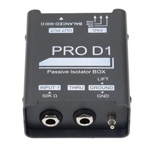우수한 오디오 아이솔레이터 오디오 전류 노이즈 제거기 베이스 기타 DI 박스 악기 센서
