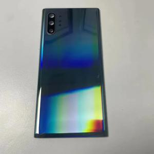 삼성 갤럭시 노트10 N970F 노트 10 플러스 N975F 배터리 백 커버 3D 강화유리 후면 하우징 커버 케이스 카메라 렌즈
