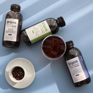 드립핑크 과테말라 안티구아 500ml x 4병 더치커피(콜드브루)원액 강한바디감 오렌지 피칸 카라멜