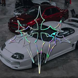 고품질 방수 삼중 십자가 스티커, 아름다운 디자인의 자동차 데칼로 당신의 차량에 믿음을 표현하세요