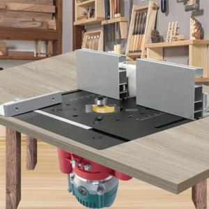 조정 가능한 라우터 리프트 시스템 ABS 플라스틱 또는 알루미늄 합금 라우터 플레이트 인서트 세트 정밀 견고한 목공 프로젝트 도구