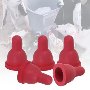 6/12개입 양 염소 새끼 우유 젖꼭지 부드러운 고무 젖꼭지 소형 동물 먹이용 유아 양 농장 동물 급여 용품