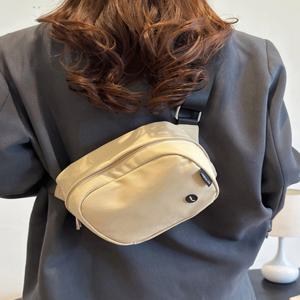 캐주얼 대용량 스포츠 여행 여성용 싱글 숄더백 작은 투명 사각형 가방 크로스바디 체스트 웨이스트백 나일론 소재