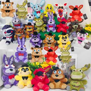 2026년 신제품 파이브 나이트 앳 프레디즈(FNAF) 귀여운 봉제 인형 게임 인형 보니 베어 폭시 만화 캐릭터 봉제 인형 프레디 장난감 어린이 선물