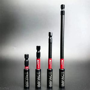 임팩트 마그네틱 연장 로드 세트 - 60/75/100/150mm, 1/4인치 육각 파워 드릴 비트 홀더