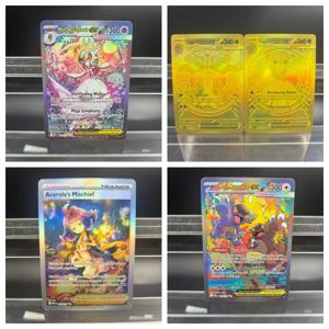 DIY PTCG 컬렉션 카드 메가 루카리오 메가 베누사우르 메가 가데보아 ex 자체 제작 단일 카드 클래식 게임 애니메이션 카드 선물 장난감