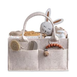 아기 펠트 수납 정리함 유아 기저귀 가방 손잡이 달린 캐디 기저귀 교환대 어린이 수납 캐리어 대형 포켓