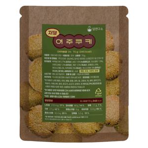 당연구소 여주과자 저당 여주쿠키 수제쿠키선물세트 70g 3개