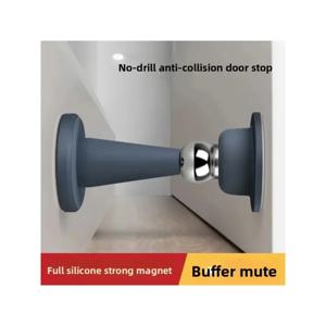 실리콘 충돌 방지 도어 스토퍼, 강력한 자석, 조용한 도어 스토퍼, 구멍 뚫지 않고, 벽과 바닥에 사용 가능한 도어 스톱