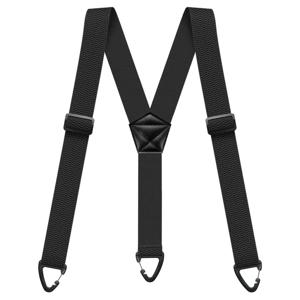 남성용 히든 서스펜더, 헤비 듀티 작업복용 언더 Y 백 서스펜더, 1.5인치, 3개의 스냅 루프 포함