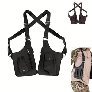 남성용 레트로 크로스바디 백, 다기능 경량 숄더백, 야외용 휴대폰 가방, 사이클링 및 하이킹에 적합