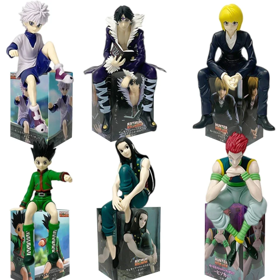애니메이션 헌터 X 헌터 11-14cm Gon Freecss Alluka Zoldyck 액션 피규어 Chrollo Lucilfer/Kurapika PVC 모델 피규어 장난감 어린이 선물
