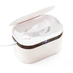 휴대용 USB 아기 물티슈 워머 여행용 가열 박스 5단계 온도 조절 및 야간 조명 온도 조절 신생아 케어