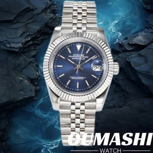 남성용 시계 39mm/36mm NH35A 완전 자동 기계식 무브먼트 시계 그린 루멘 남성용 시계 사파이어 글래스 방수