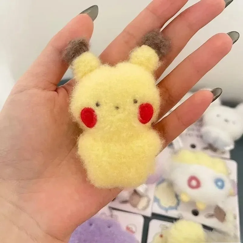 카와이 포켓몬 키체인 이브이루션 피카추 만화 절묘한 책가방 장식품 패션 휴대용 분실 방지 키체인 선물