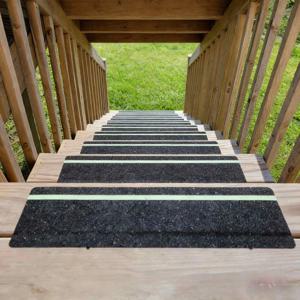 고마찰 발광 미끄럼 방지 테이프15cm폭61cm길이 방수 및 내마모성 야외 계단 그립 스트립6롤업