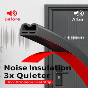 핫세일 6m/롤 가정용 문 및 창문 밀폐 스트립, 자가 접착, 내마모성, 충돌 방지, 방음