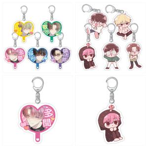 애니메이션 타몬의 B-Side 타몬 후쿠하라 케이토 타치바나 아크릴 키체인 가방 펜던트 코스프레 키링 액세서리 장식