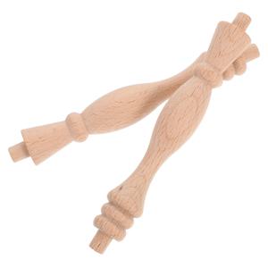 2개 나무 난간대 로마 기둥 스타일 원목 난간 장식 와인 캐비닛 기둥 DIY 수공예 조각 스피들 계단용