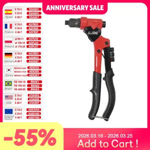 올썸 360 °   스위블 헤드 리벳 너트 건 3 in 1 핸드 리베 터 슬리브 너트 자동 M3/4/5/6 멀티 리밍 용 스레드 도구