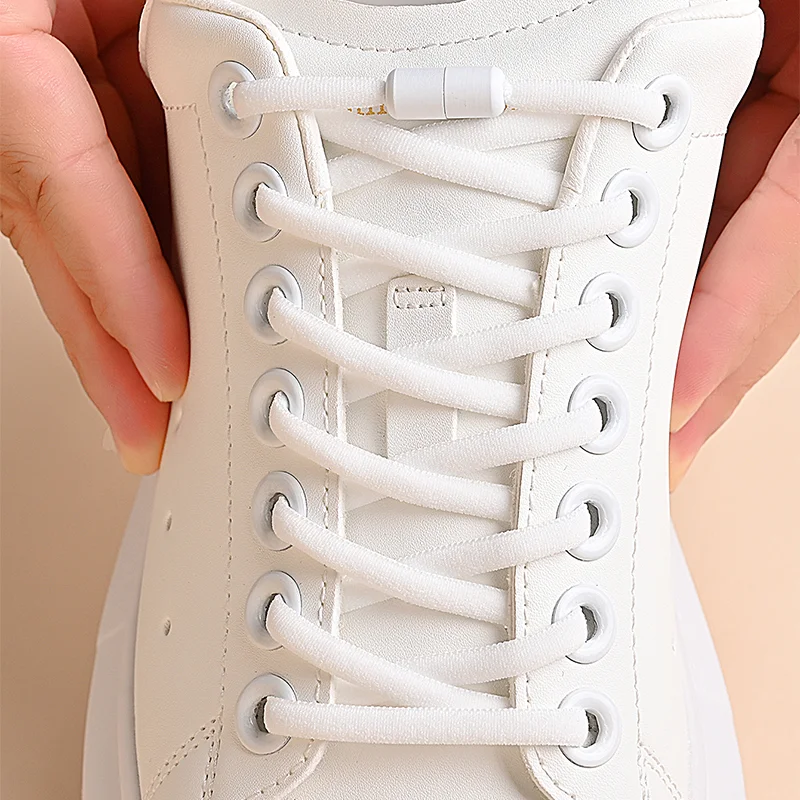 패셔너블한 보드 및 스포츠 신발을 위한 1쌍 비탈착식 신발끈 캡슐 버클 탄성 디자인