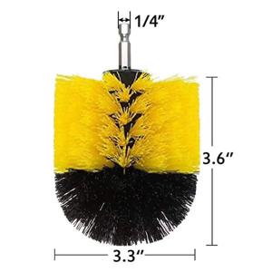 브러시 전기 드릴 파워 브러시 세트 키트, 부드러운 브러시 드릴 키트, 욕실 주방 자동 관리 청소 도구, 3.5 인치 청소