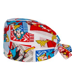 여성용 간호사 스크럽 캡 건강 근로자 서리로 덥은 모자 실험실 운영자 작업 모자 미용실 인쇄 모자 조정 가능한 스크럽 작업 모자