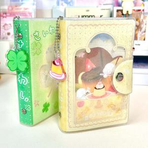 WAKAWAKA A7 바인더 루스 리프 노트 PVC 이동식 스티커 보관 도서 푸딩 포켓 노트북 휴대용