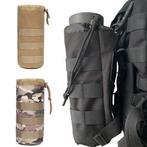 야외 몰리 물병 가방 파우치 홀더 여행 캠핑 하이킹 사이클링 낚시 사냥 물병 주전자 캐리어