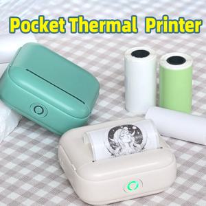무선 블루투스 1200mAh 잉크 프리 소형 프린터가 장착된 X6 미니 열전사 프린터 스티커 라벨용 203dpi 사진 인쇄 기계