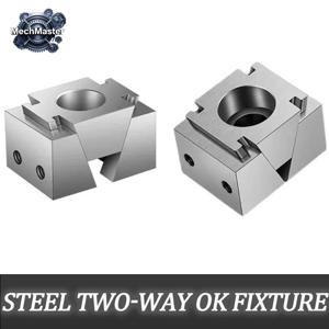 CNC M6 M8 M10 M12 M14 M16 벤치 바이스 OK 바이스 웨지 클램프 정밀 모듈식 단일 양측 바이스 (산업 가공용)