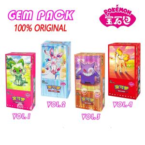 오리지널 포켓몬 젬팩 카드 Vol.4 Vol.3 Vol.2 Vol.1 트레이딩 PTCG 백 젬 박스 덱 스프리가티토 이브이 피카츄 겐가 카드 선물