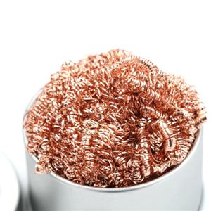 1Pcs 납땜 인두 팁 클리너 미끄럼 방지 솔더 팁 청소 와이어 볼 주석 납땜 인두 및 팁 청소를 위해 제거