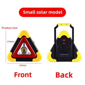 자동차 삼각대 자동차 삼각형 경고 표시 자동 조명 삼각대 주차 반사 태양 비상 조명 20*18*6