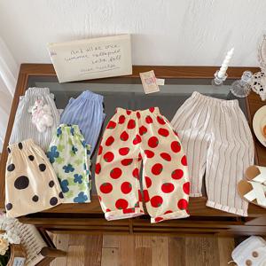 아기 남아 여아 여름 신상 캐주얼 바지 아동복 루즈핏 키즈 하렘 팬츠 인기 디자인 아동 긴바지
