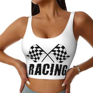 여성용 스포츠 브라 요가 크롭 체육관 탱크 탑 U 백 운동 운동 탑 탈착식 패드 피트니스 민소매 셔츠