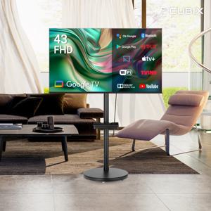 무빙큐빅스 블랙에디션 43인치 FHD 삼탠바이미 퍼스트 셋트 이동식 스마트TV 삼텐바이미 중소바이미 스탠바이미