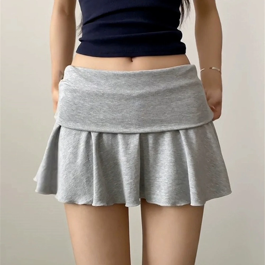 허리 플립 셔링 스커트 노출 방지 골프 스포츠 여성 짧은 드레스 고탄성 운동 짧은 하이 웨이스트 스커트