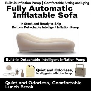 완전 자동 팽창식 소파, 내장형 탈부착 펌프 포함, 조용하고 무취, 사무실 점심시간, 가정 생활용 휴대용 라운저