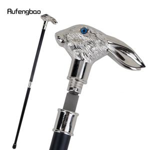 흰 토끼 긴 귀 신사 지팡이 26cm 숨겨진 칼 자가 방어 패션 지팡이 코스프레 크로시어 스틱 93cm