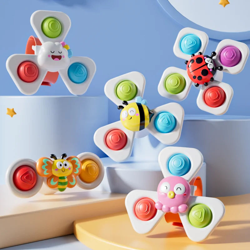 만화 회전 장난감 해양 테마 목욕 장난감 스트레스 해소 장난감